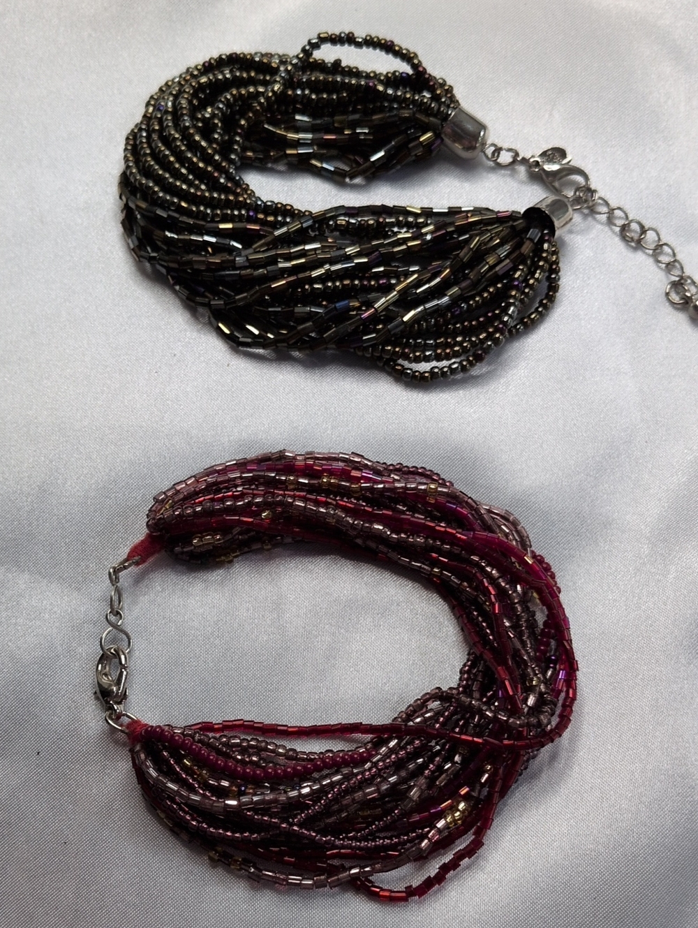 Layered Glass Bead Bracelet with Mixed Accent Beads - Lia Sophia